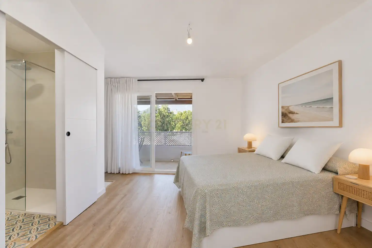 Dormitori de Casa adosada en venda en Mijas amb Jardí privat, Forn i Rentadora