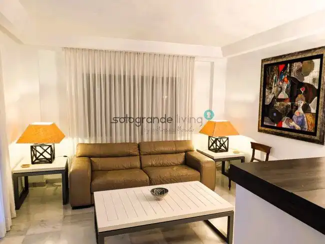 Living room of Apartments for rent in Sotogrande  with Air Conditioner, Heating and Terrace