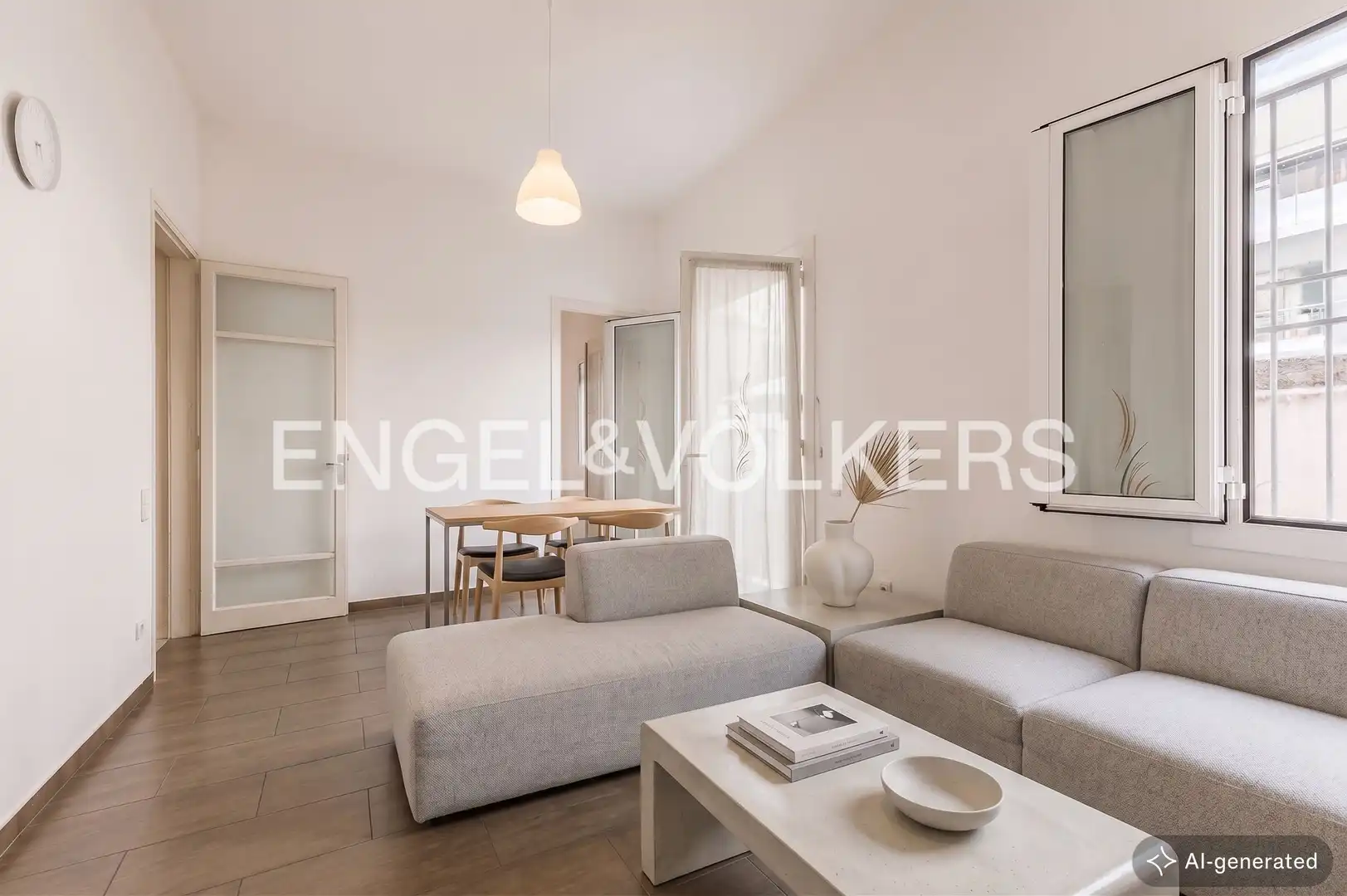 Living room of Ground floor for sale in Barcelona  with Heating, Parquet flooring and Terrace