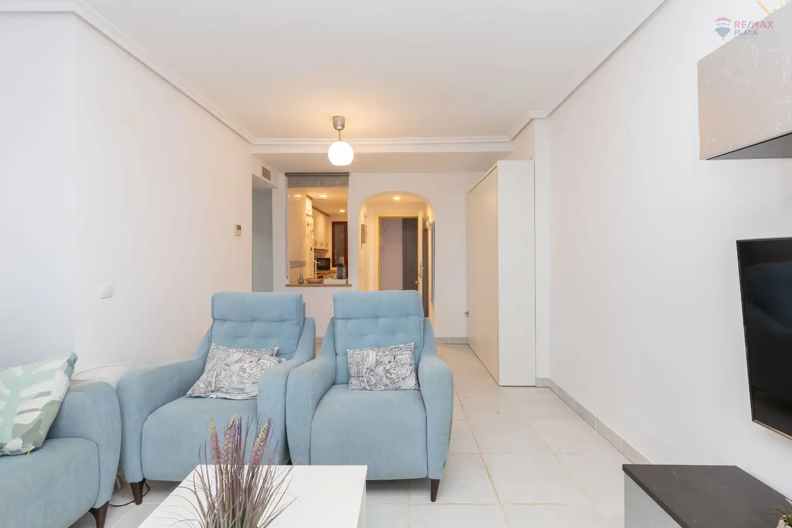 Sala d'estar de Planta baixa en venda en Vera amb Aire condicionat, Terrassa i Piscina comunitària