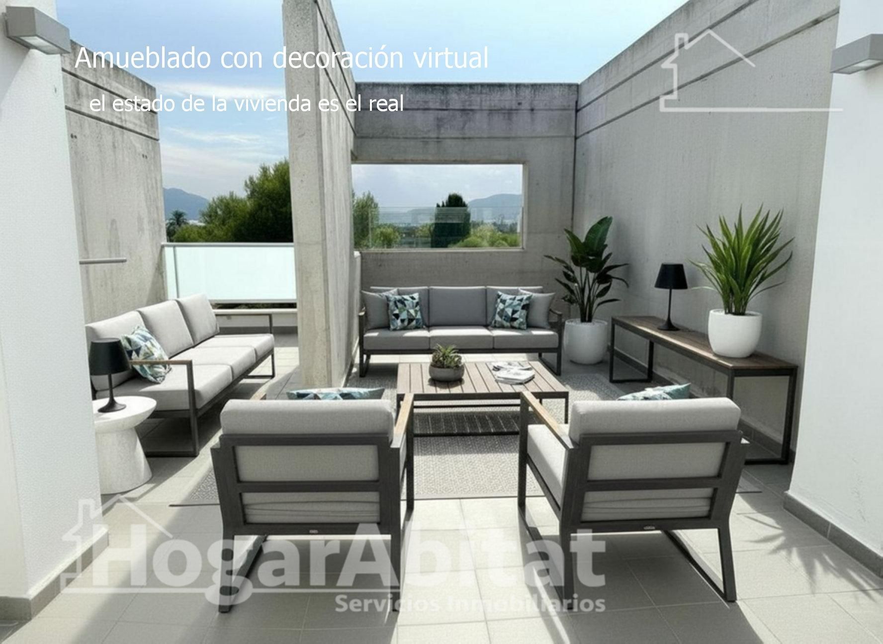 Terrace of Single-family semi-detached for sale in Daimús  with Air Conditioner, Terrace and Storage room