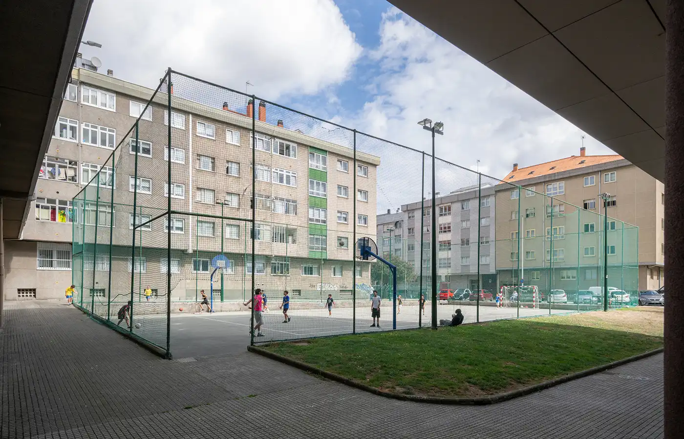 Vista exterior de Pis en venda en A Coruña Capital  amb Parquet, Traster i Moblat