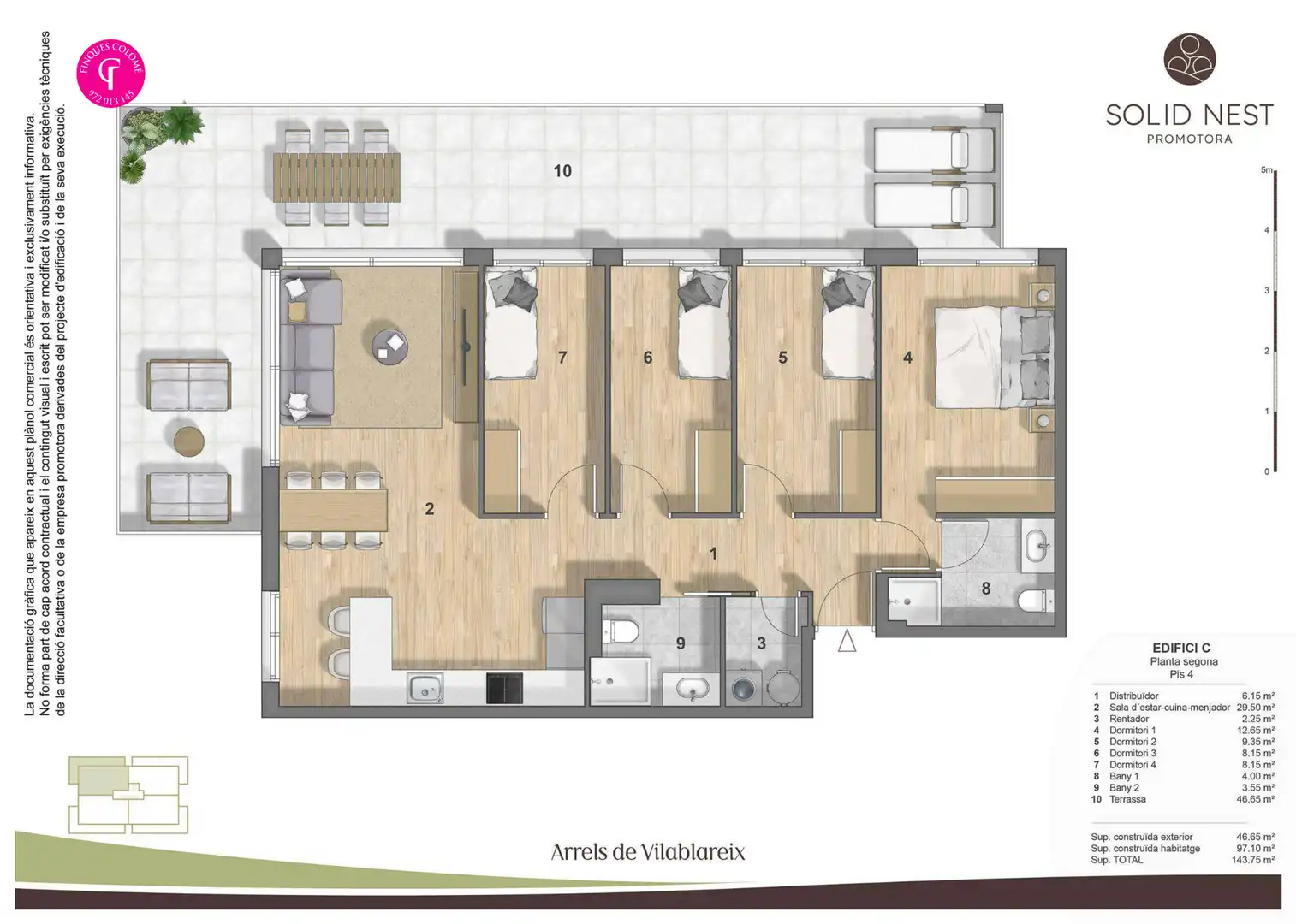 New build Penthouse with terrace for sale in Carrer Francesc Macià 13, imagen 2