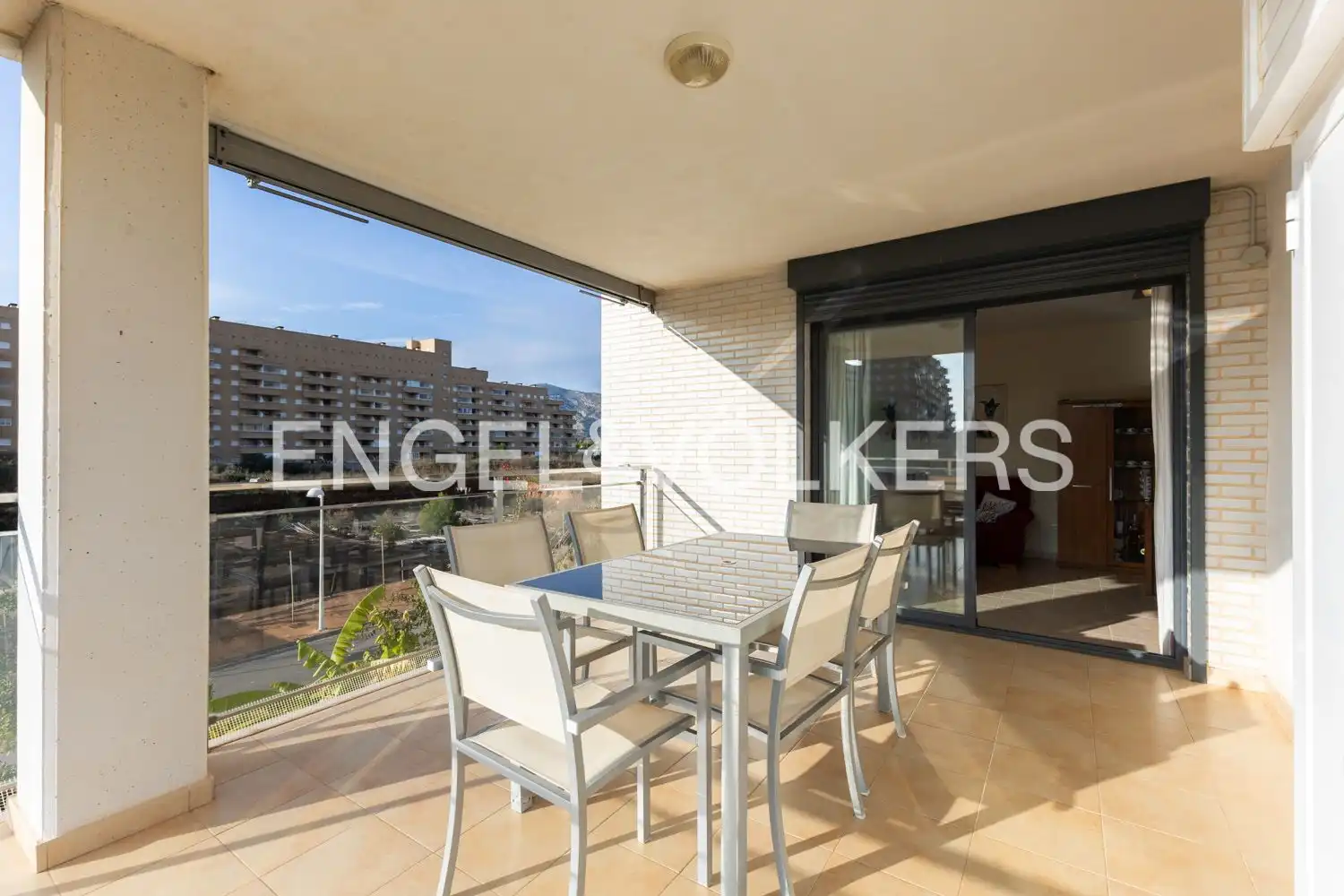 Terrasse von Wohnung zum Verkauf in Oropesa del Mar / Orpesa mit Klimaanlage, Heizung und Privatgarten