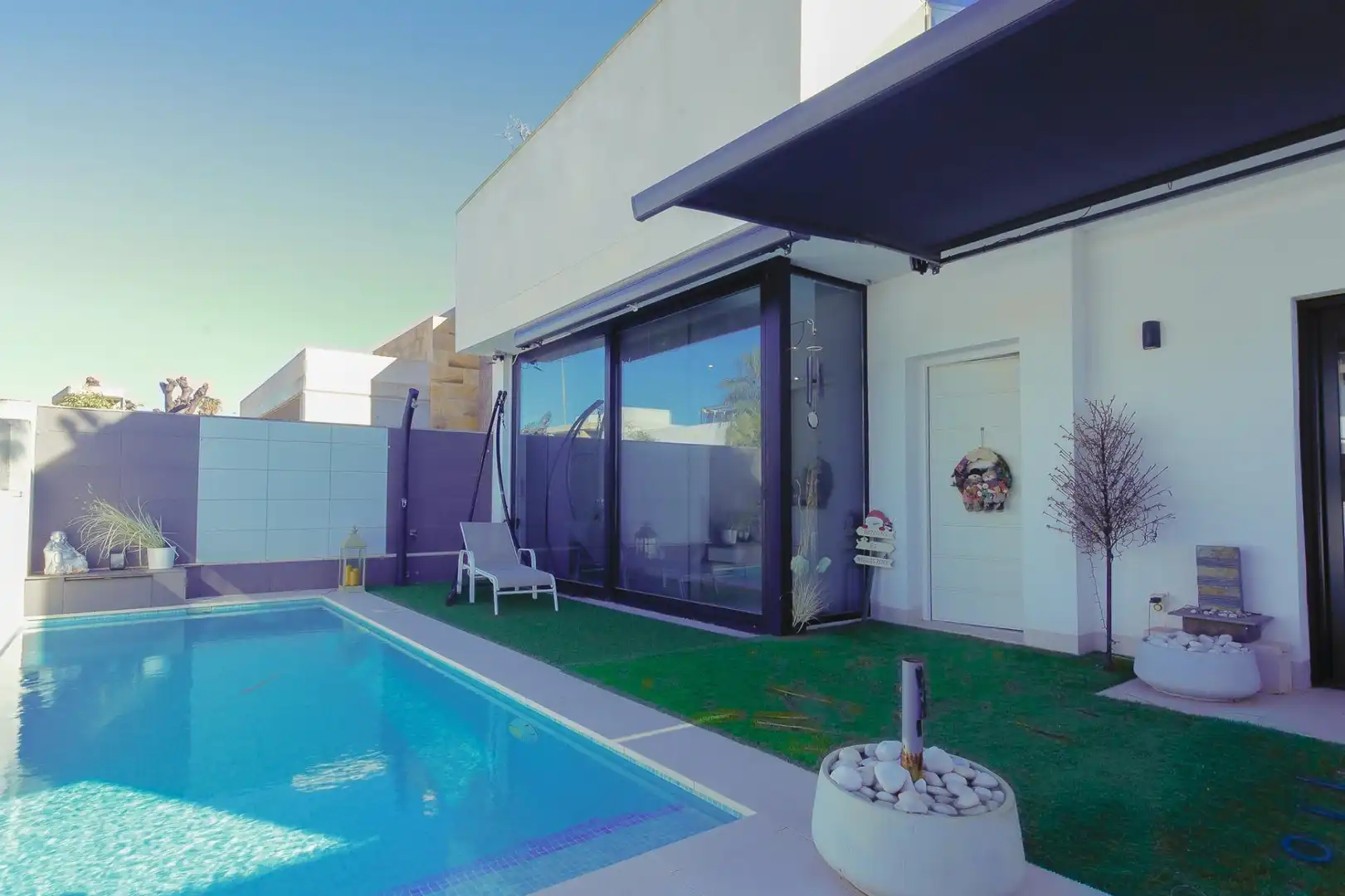 Swimming pool of Houses for rent in San Javier  with Air Conditioner, Heating and Private garden
