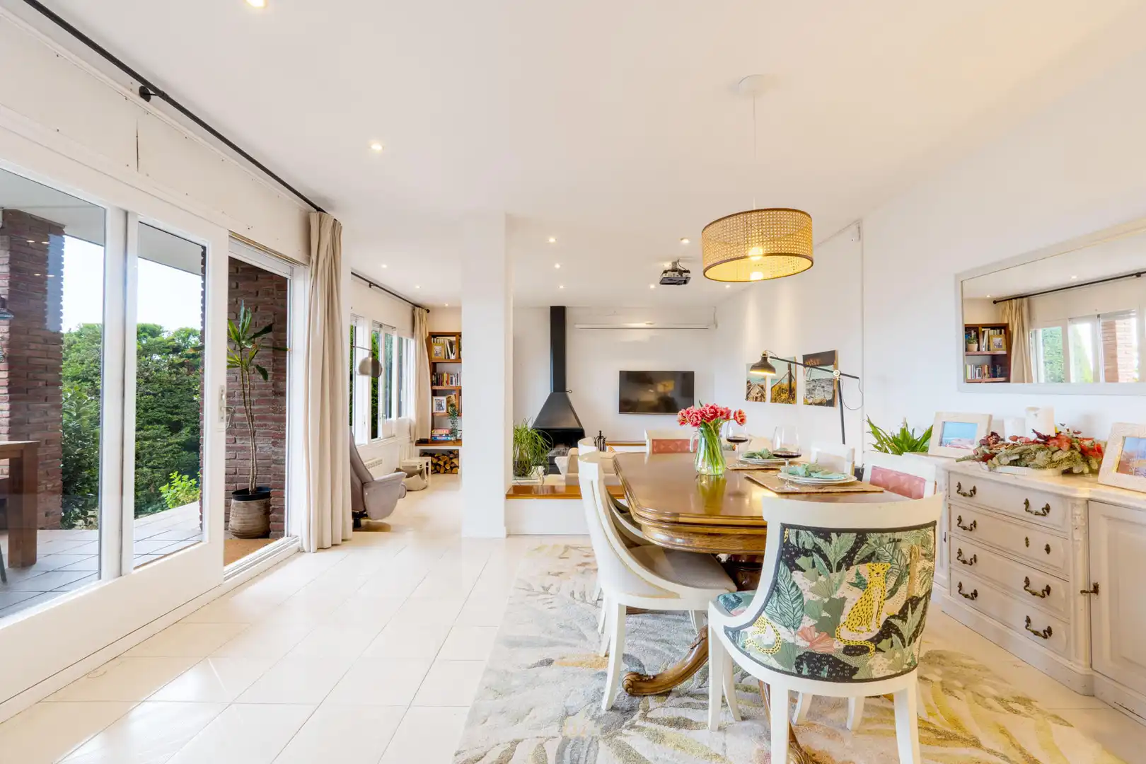 Esszimmer von Haus oder Chalet zur Miete in Sant Vicenç de Montalt mit Heizung und Terrasse
