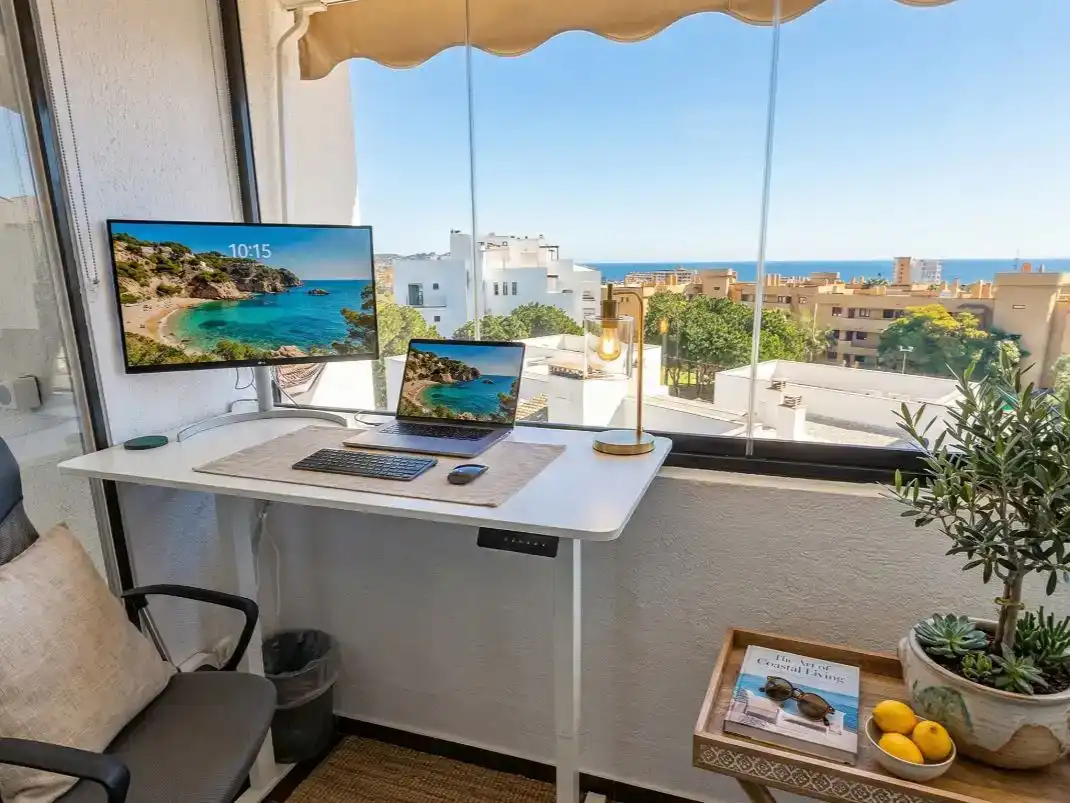 Wohnung zur Miete in Mijas mit Klimaanlage, Privatgarten und Terrasse