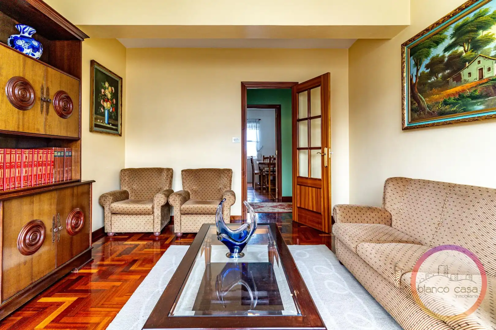 Living room of Flat for sale in Carballo  with Storage room and Furnished
