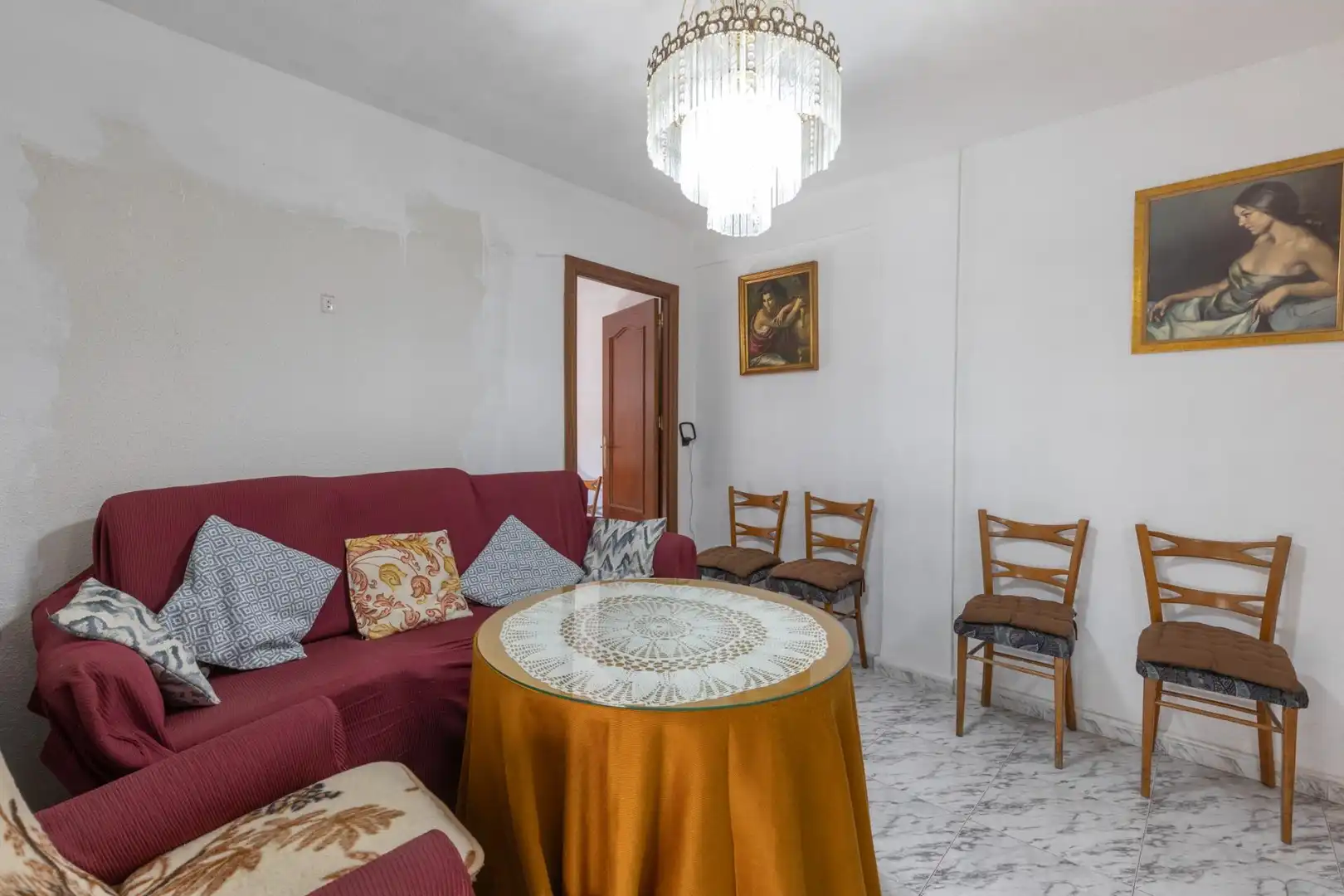 Sala de estar de Piso en venta en Granada con Aire acondicionado y Balcón