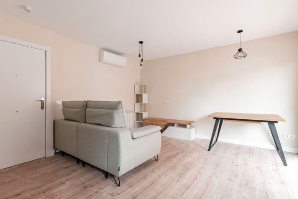 Sala d'estar de Pis en venda en  Madrid Capital amb Aire condicionat i Calefacció