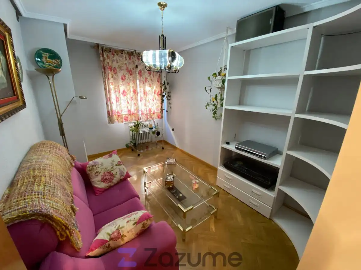 Living room of Flat for rent in Salamanca  with Heating, Parquet flooring and Furnished