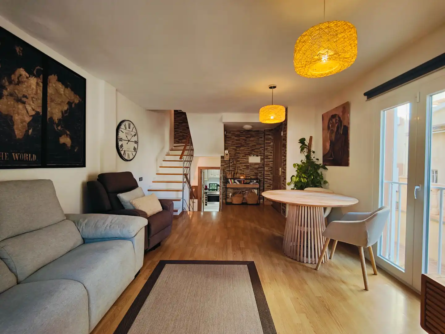 Sala de estar de Casa adosada en venta en  Palma de Mallorca con Aire acondicionado, Calefacción y Terraza