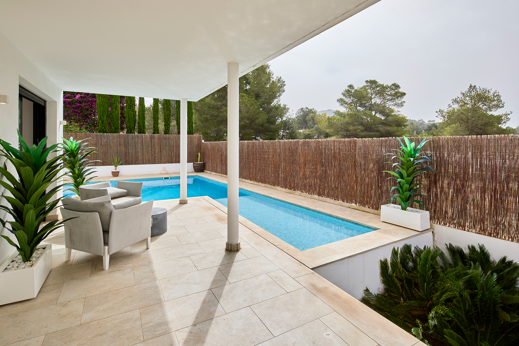 Terrassa de Casa o xalet en venda en Santa Eulària des Riu amb Jardí privat, Terrassa i Piscina