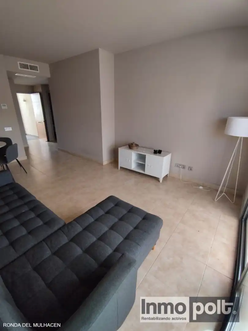 Wohnzimmer von Wohnung zur Miete in Vera mit Klimaanlage, Heizung und Privatgarten