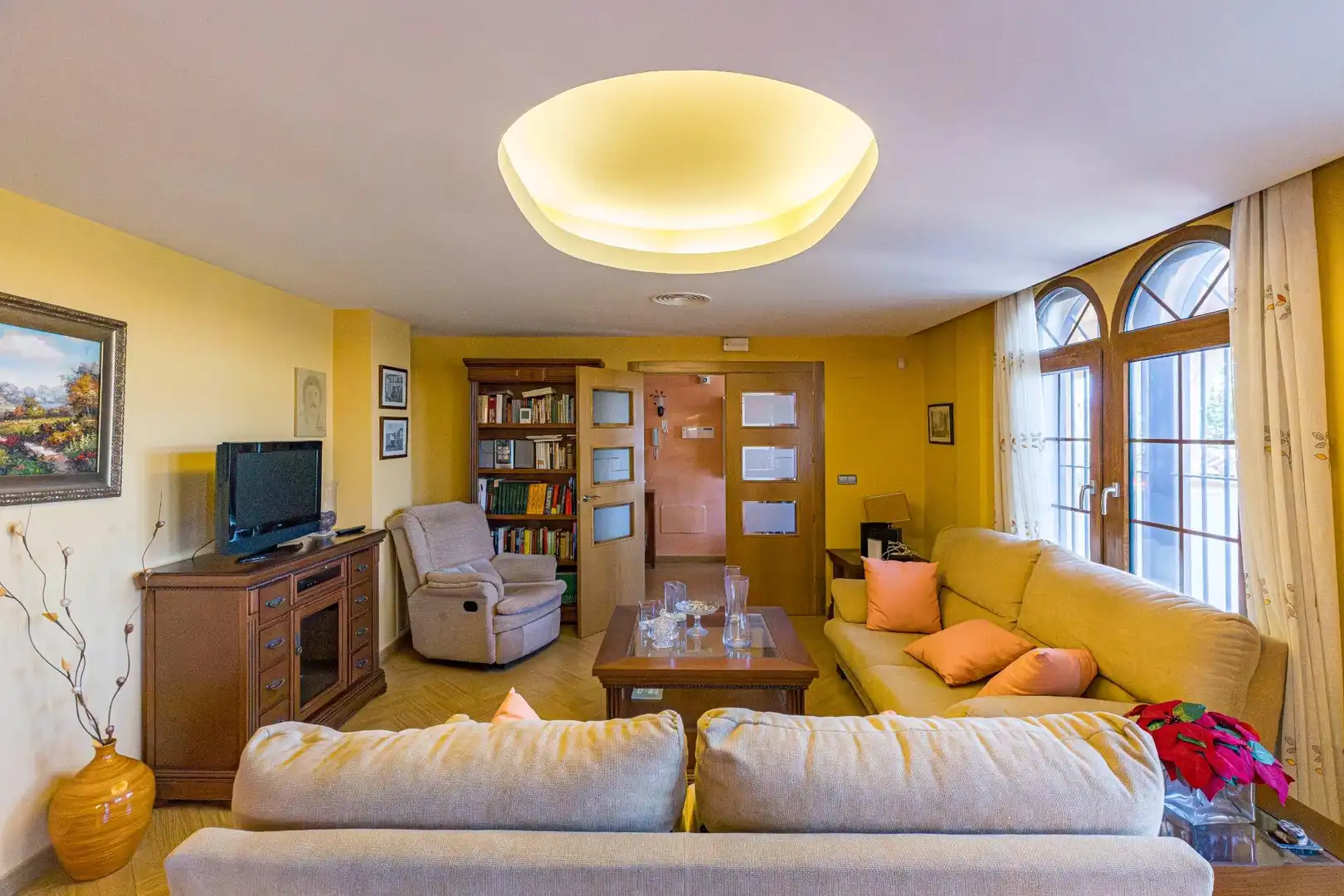 Sala de estar de Casa o chalet en venta en Murcia con Aire acondicionado, Calefacción y Jardín privado