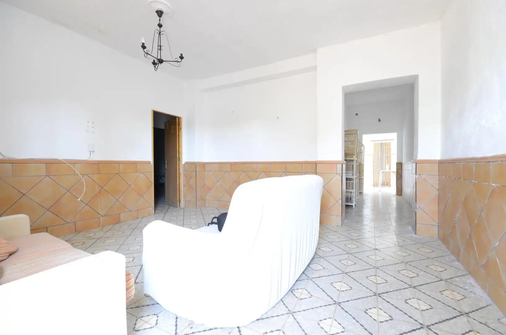 Sala de estar de Casa adosada en venta en Niebla