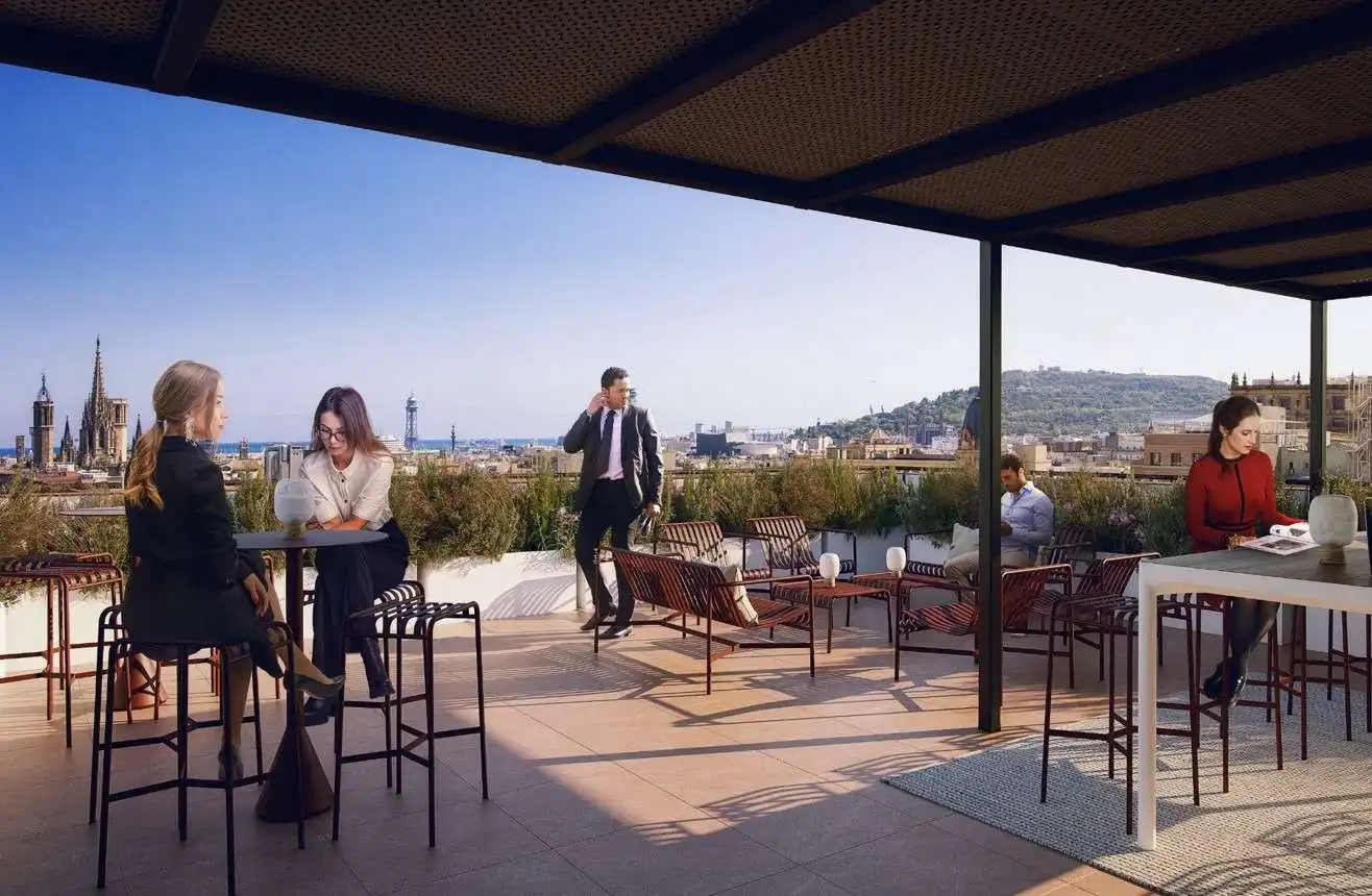 Terraza de Oficina de alquiler en Barcelona con Aire acondicionado, Calefacción y Terraza