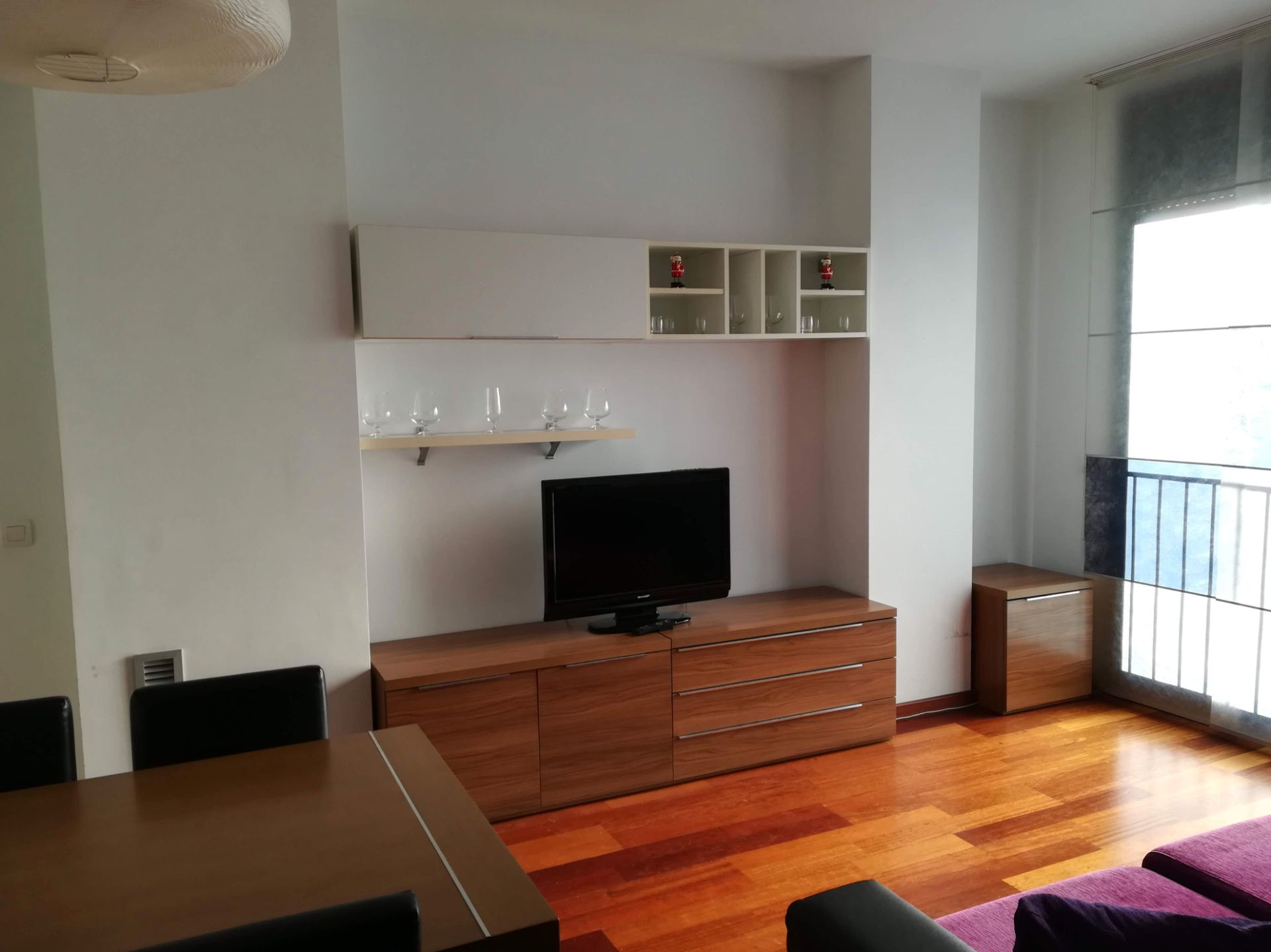 Sala d'estar de Apartament de lloguer en  Barcelona Capital amb Aire condicionat, Calefacció i Parquet