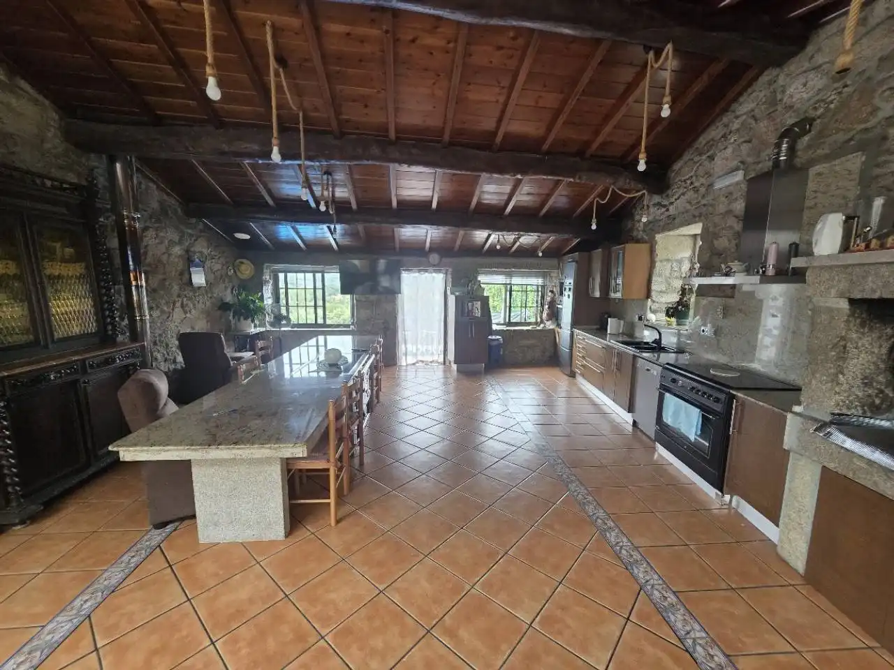 Küche von Haus oder Chalet zum Verkauf in O Saviñao  mit Heizung, Privatgarten und Terrasse