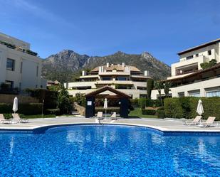 Exterior view of Planta baja for sale in Marbella  with Air Conditioner, Terrace and Storage room