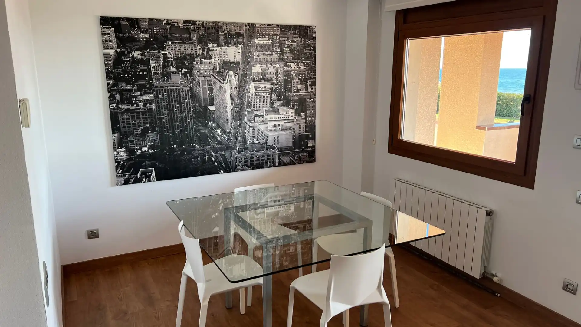 Esszimmer von Wohnung zur Miete in Gavà mit Heizung, Parkett und Terrasse