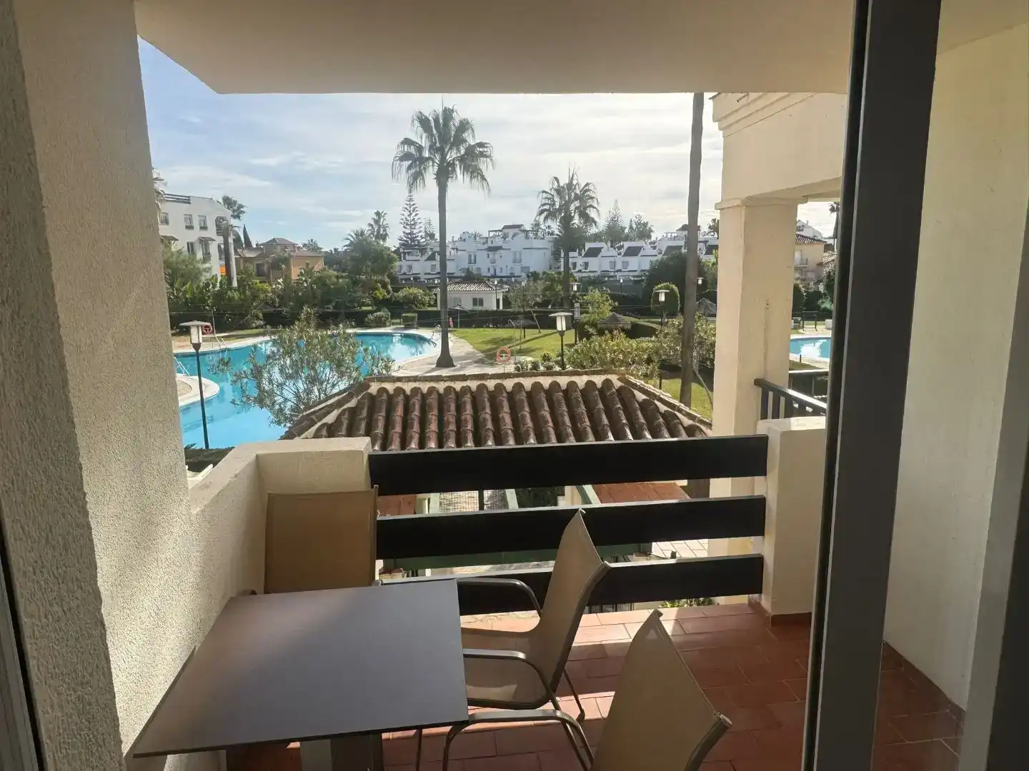 Terrasse von Wohnungen zur Miete in Marbella mit Klimaanlage, Terrasse und Schwimmbad