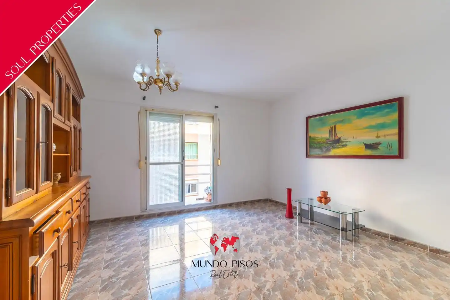 Sala de estar de Piso en venta en  Palma de Mallorca con Balcón