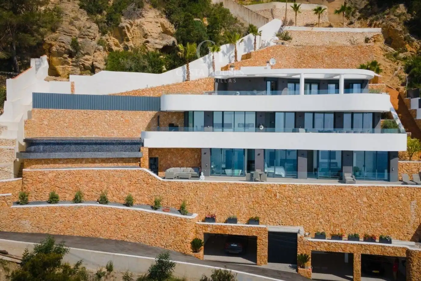 Vista exterior de Casa o xalet en venda en Jávea / Xàbia amb Aire condicionat, Jardí privat i Terrassa
