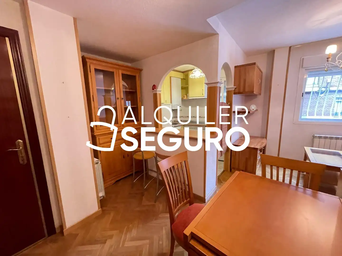 Cocina de Piso de alquiler en Madrid con Calefacción y Amueblado