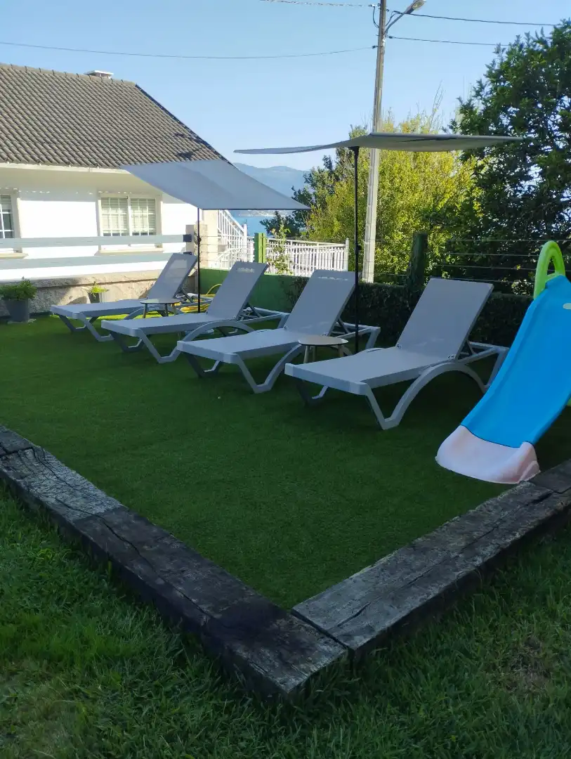 Terrace of Houses for rent in Sanxenxo  with Air Conditioner, Private garden and Terrace