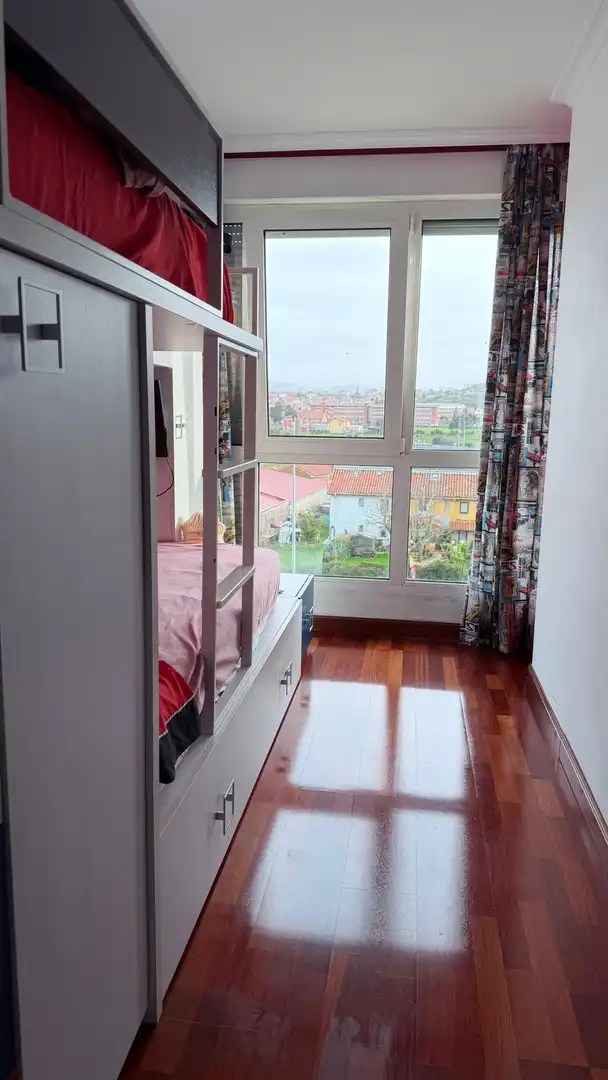 Schlafzimmer von Wohnung zum Verkauf in Santander mit Parkett und Terrasse