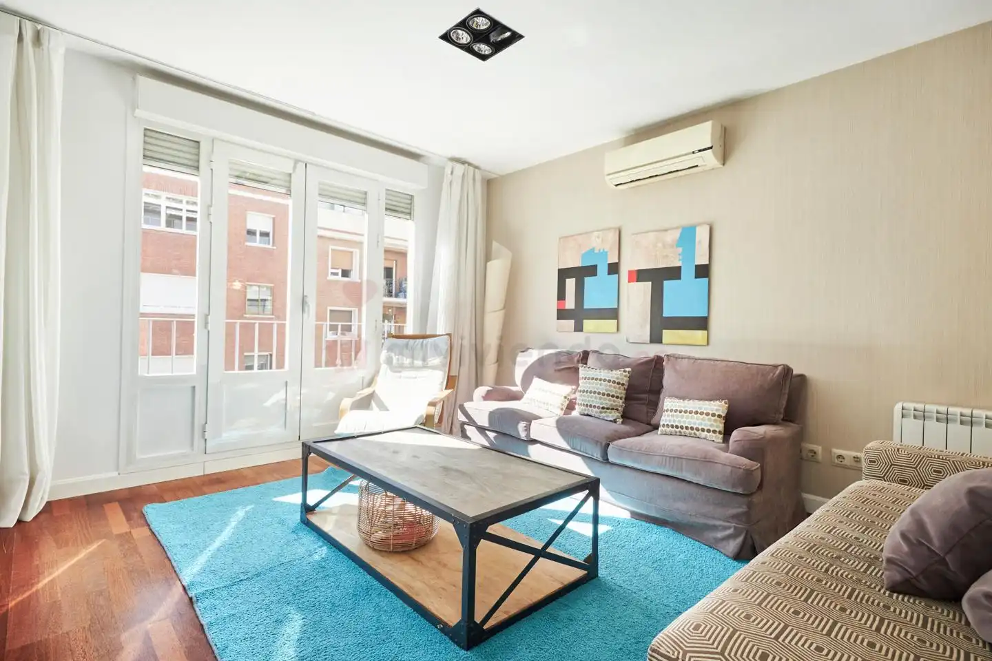 Living room of Duplexes for rent in Madrid  with Air Conditioner, Heating and Terrace