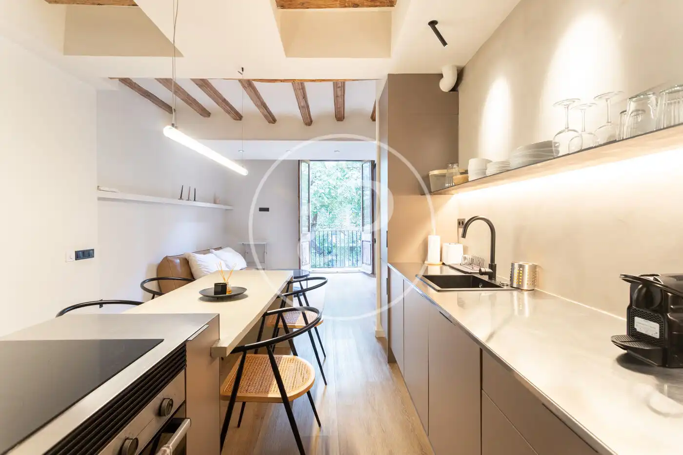 Cocina de Piso en venta en Barcelona con Aire acondicionado, Calefacción y Amueblado