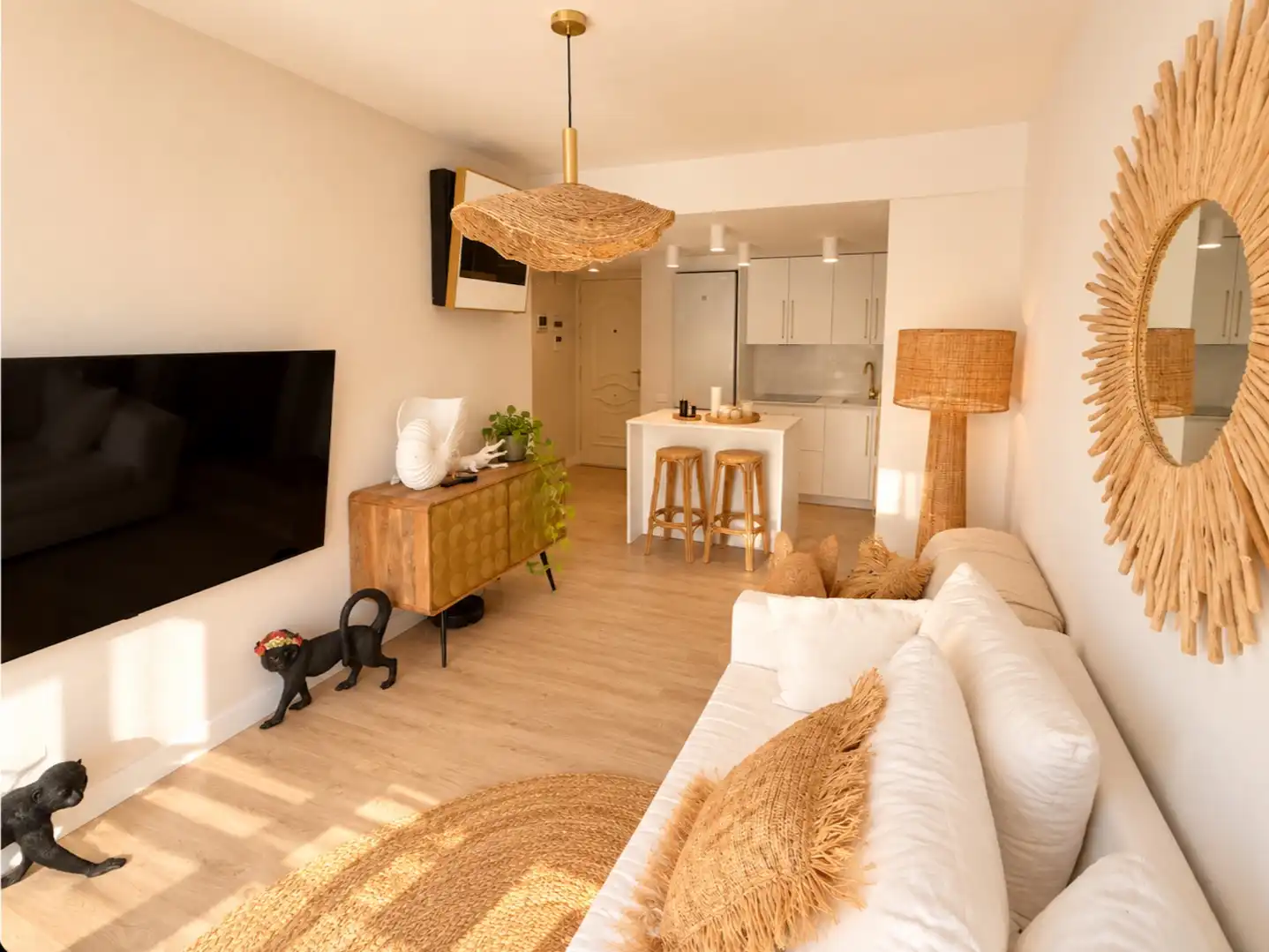 Living room of Flat for sale in Benicasim / Benicàssim  with Air Conditioner, Terrace and Swimming Pool