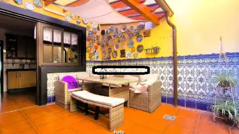 Terrassa de Casa adosada en venda en San Cristóbal de la Laguna amb Aire condicionat, Jardí privat i Terrassa