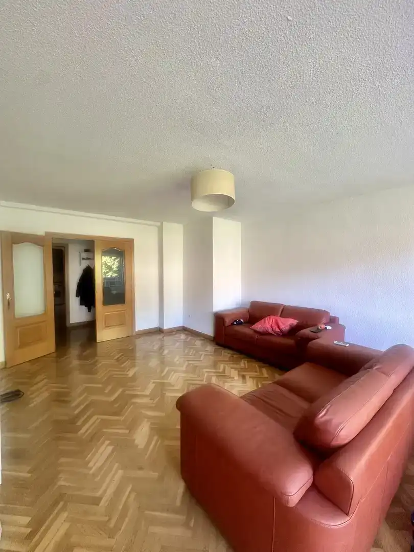 Sala d'estar de Pis en venda en Las Rozas de Madrid amb Aire condicionat i Balcó