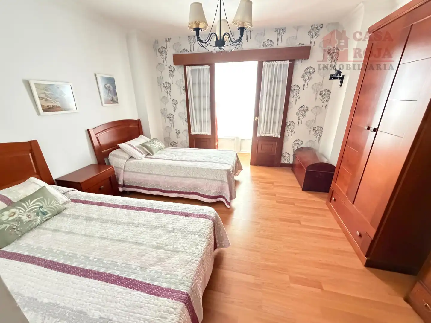 Bedroom of Flat for sale in Cangas   with Heating, Parquet flooring and Washing machine