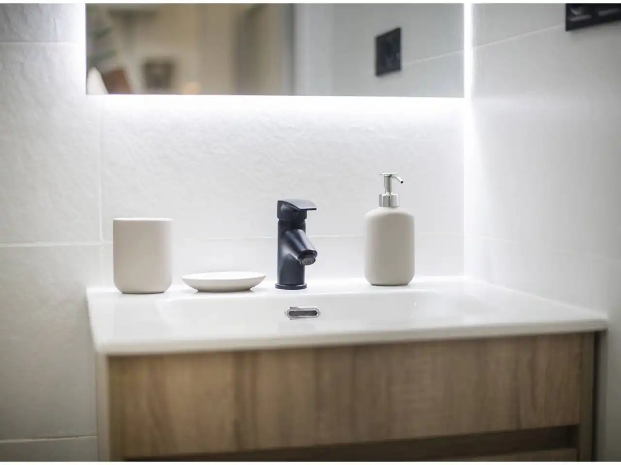 Badezimmer von Wohnung zum Verkauf in L'Hospitalet de Llobregat mit Klimaanlage, Heizung und Parkett