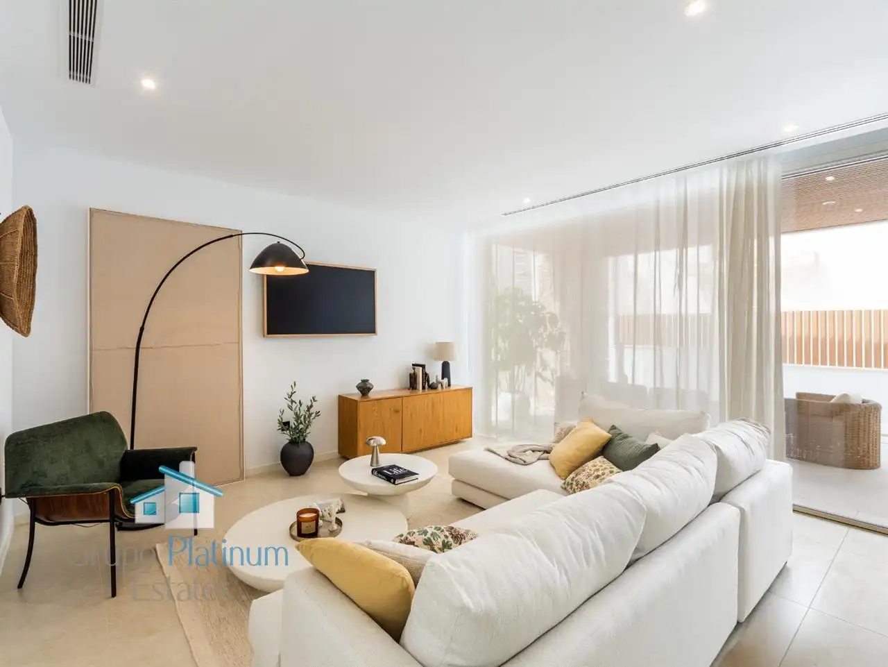 Sala d'estar de Apartament en venda en Pulpí amb Aire condicionat, Terrassa i Traster