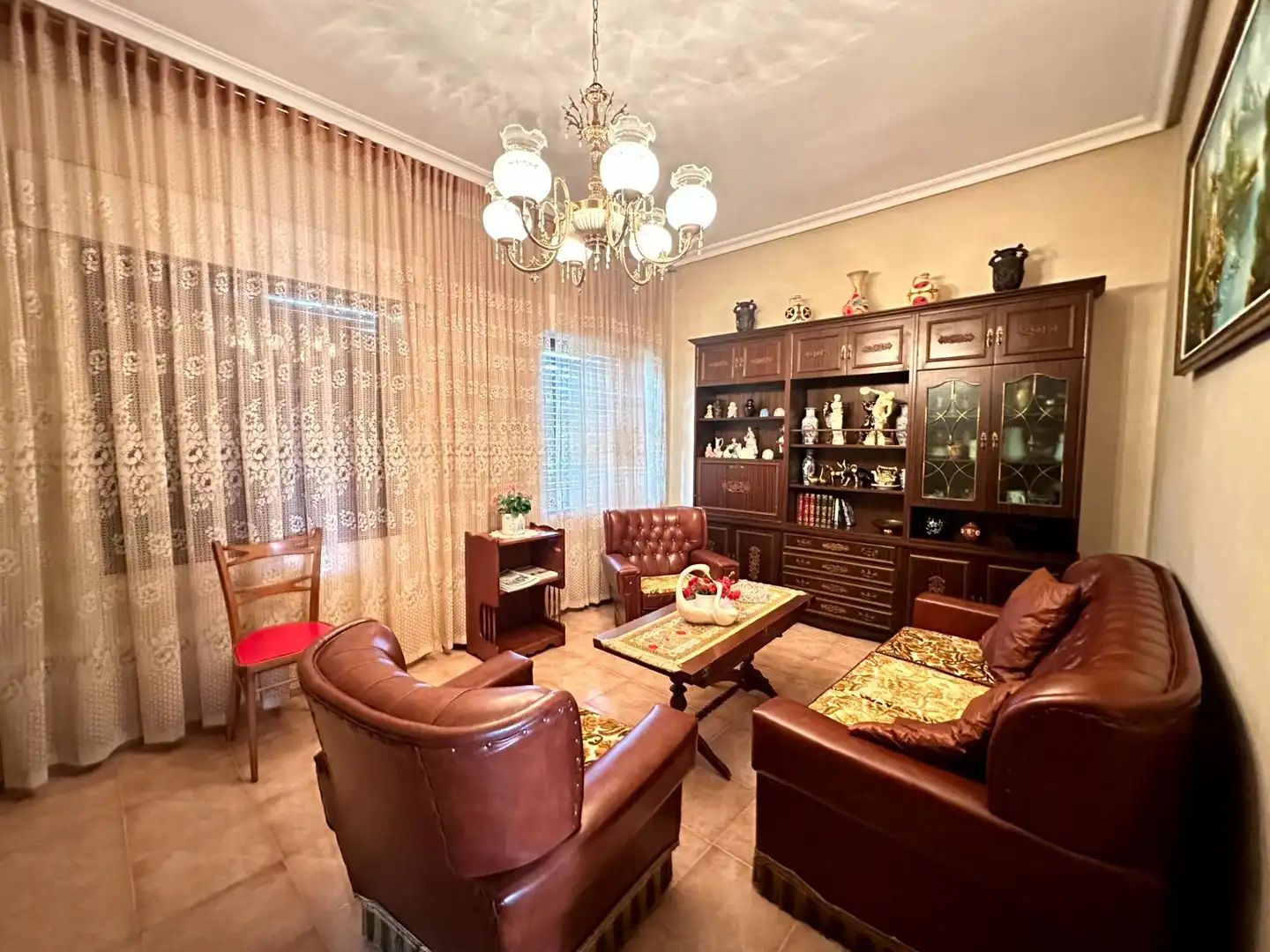 Sala de estar de Casa o chalet en venta en Madroñera con Aire acondicionado, Calefacción y Jardín privado