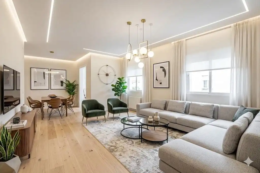 Living room of Flat for sale in Madrid  with Heating