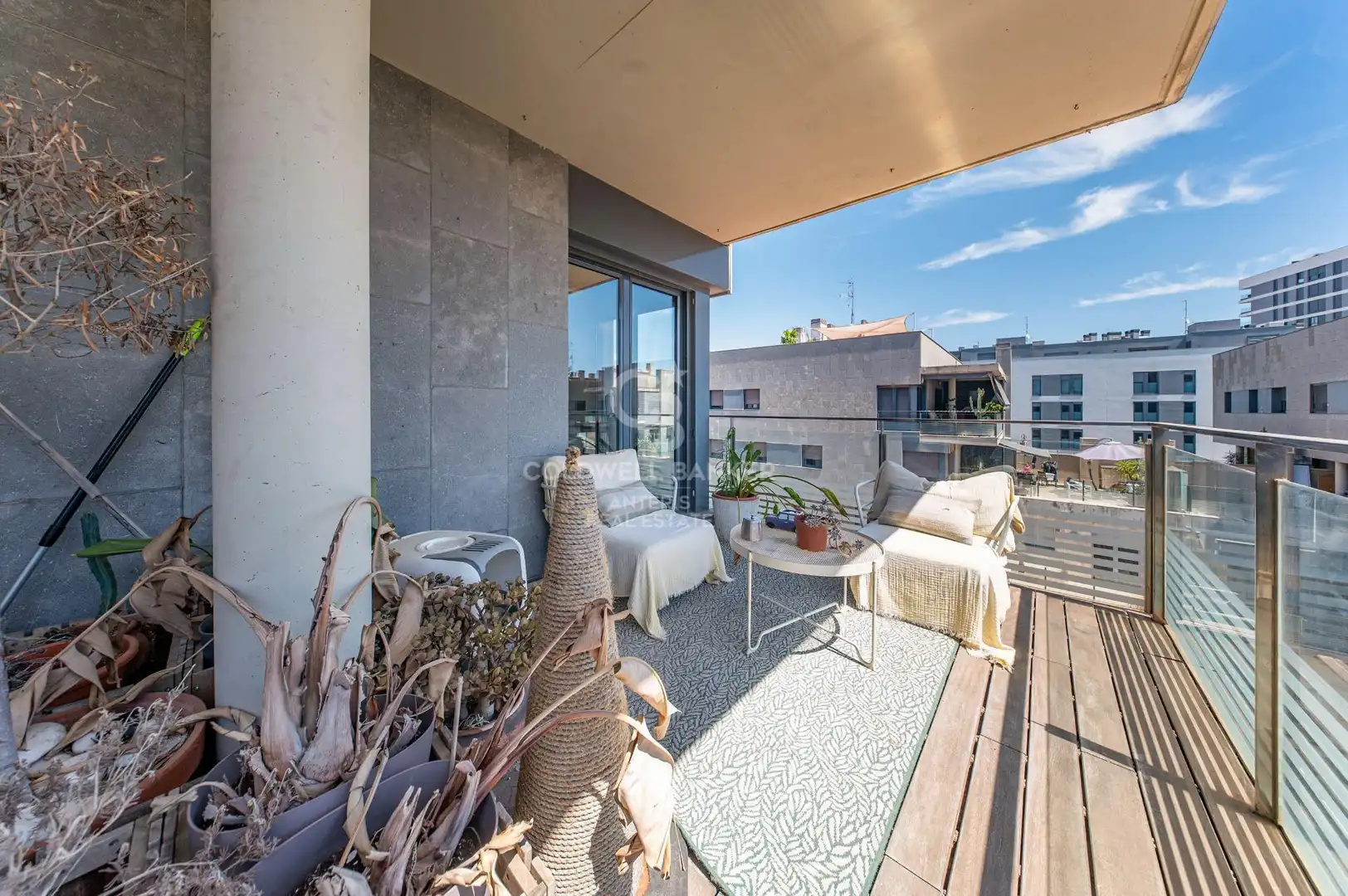 Balcony of Attic for sale in Badalona  with Air Conditioner, Heating and Terrace