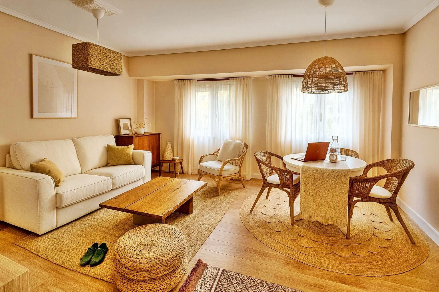 Living room of Flat to rent in Santander  with Furnished and Oven