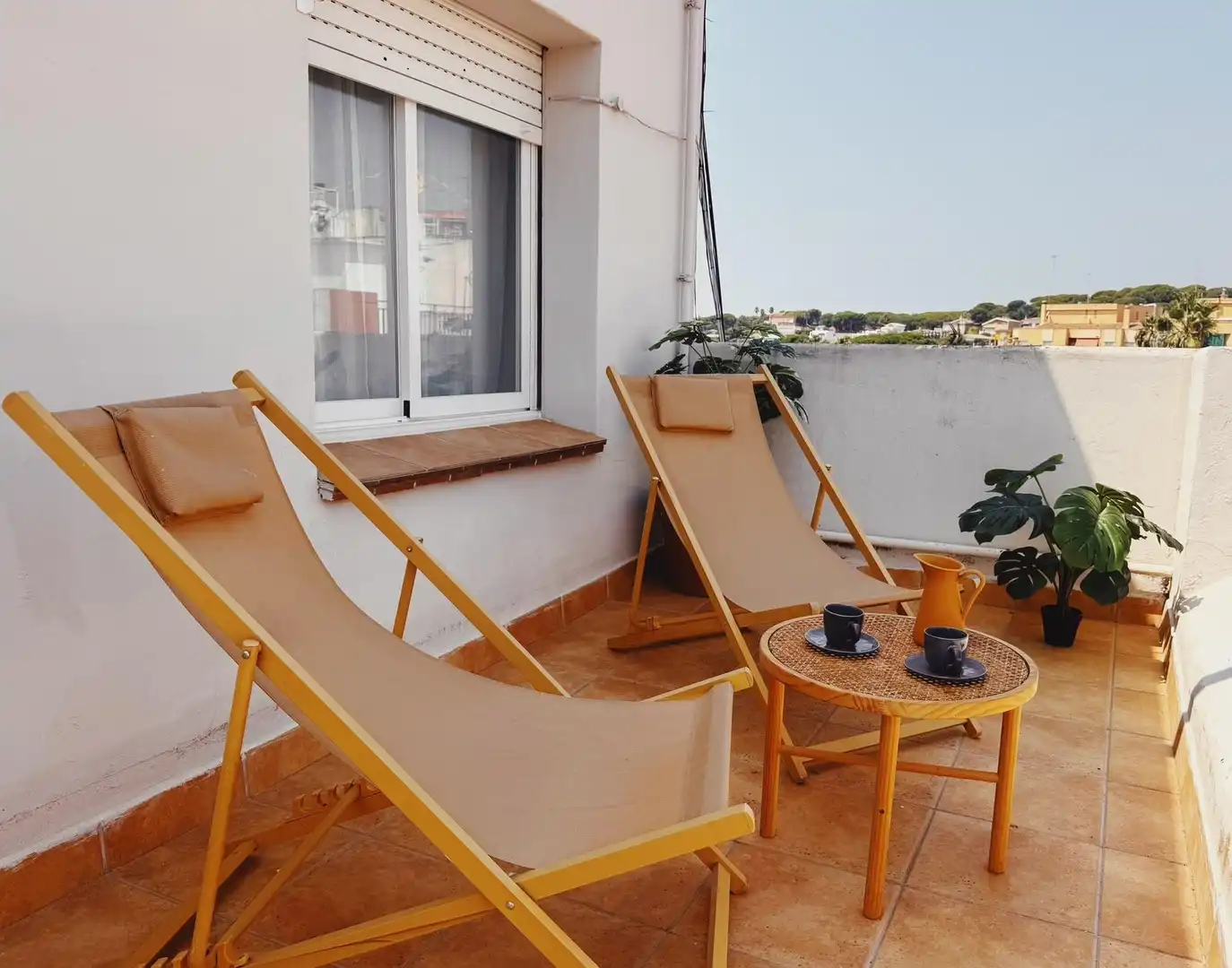 Terrasse von Dachboden zum Verkauf in Canet de Mar mit Klimaanlage, Heizung und Terrasse