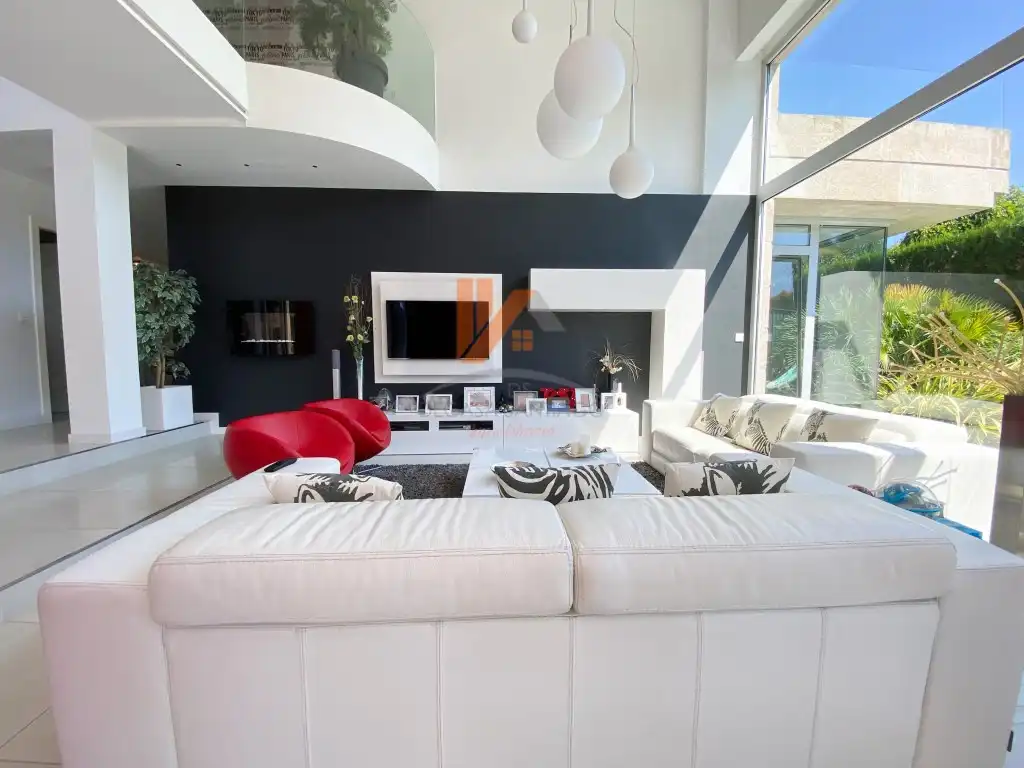 Sala de estar de Casa o chalet en venta en Ames con Jardín privado, Terraza y Piscina