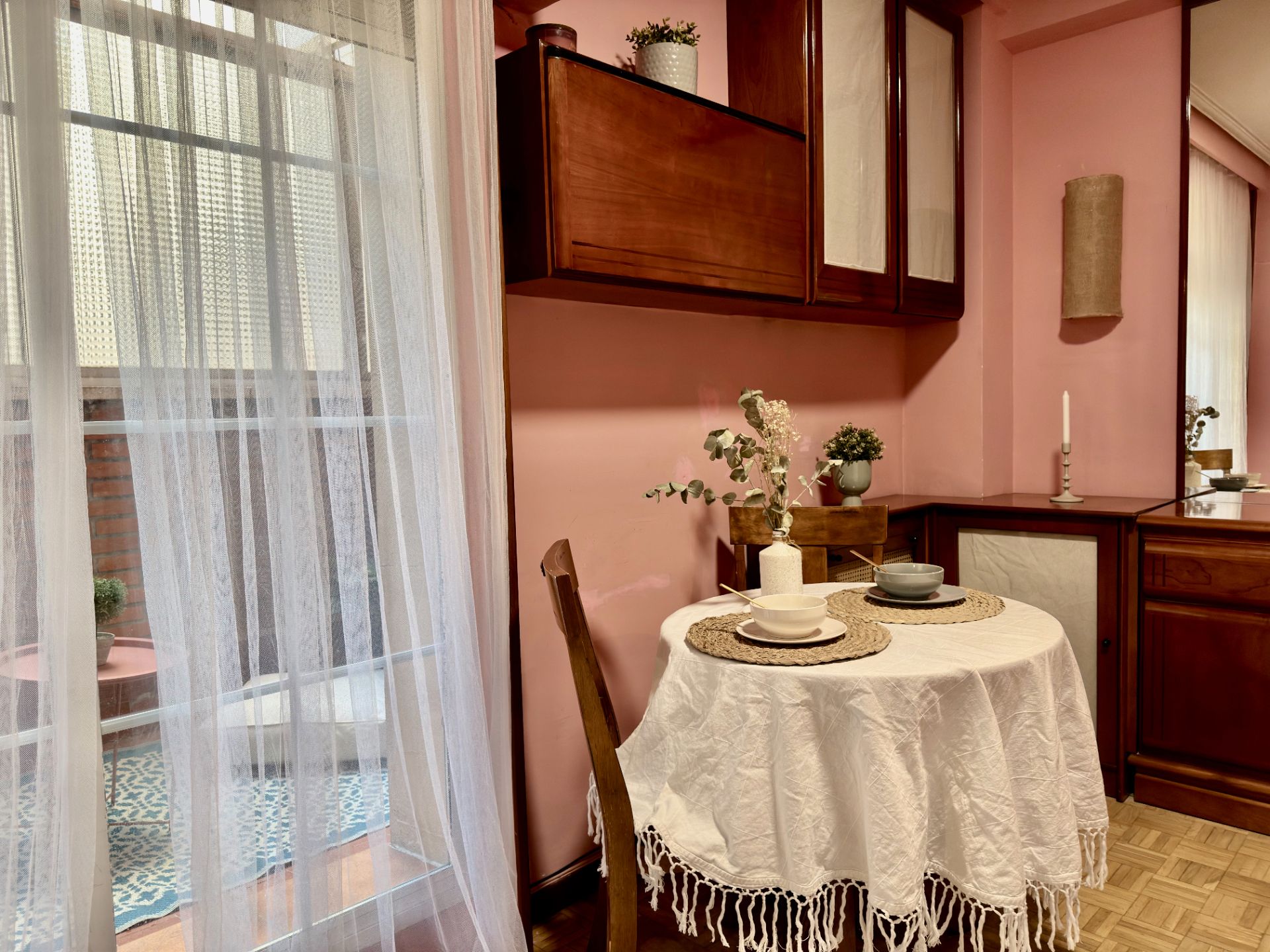 Dining room of Flat for sale in  Madrid Capital  with Air Conditioner, Heating and Terrace