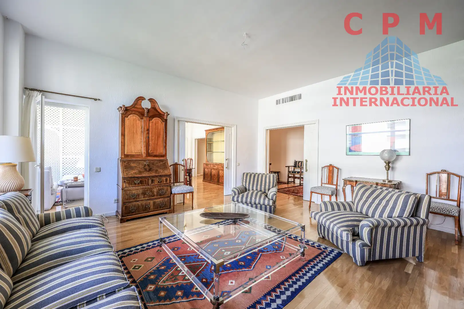 Sala de estar de Piso de alquiler en Madrid con Aire acondicionado, Calefacción y Parquet