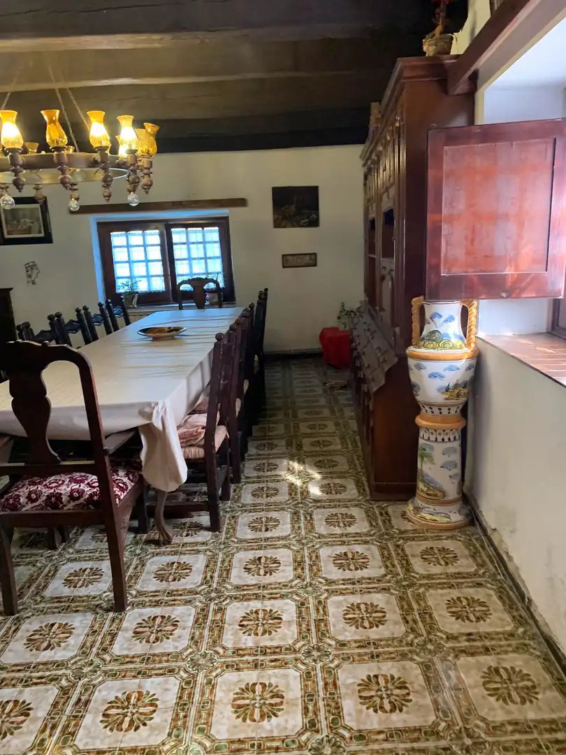 Menjador de Casa o xalet en venda en Girona amb Jardí privat, Parquet i Terrassa
