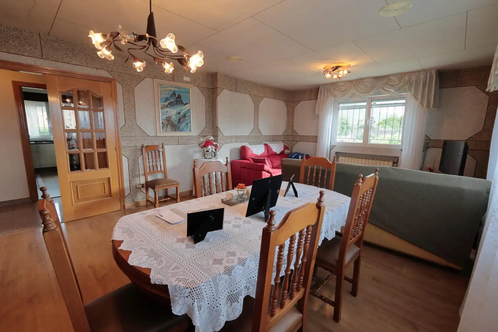 Comedor de Finca rústica en venta en Castropodame con Calefacción y Piscina