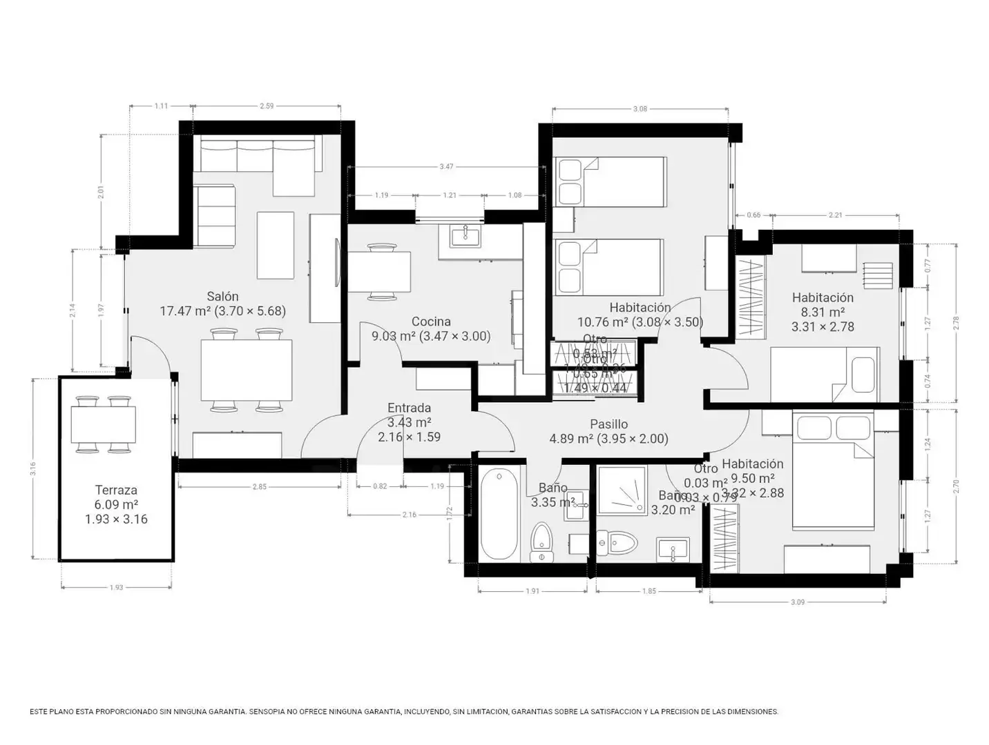 Piso en venta en Sanxenxo con Aire acondicionado, Calefacción y Terraza